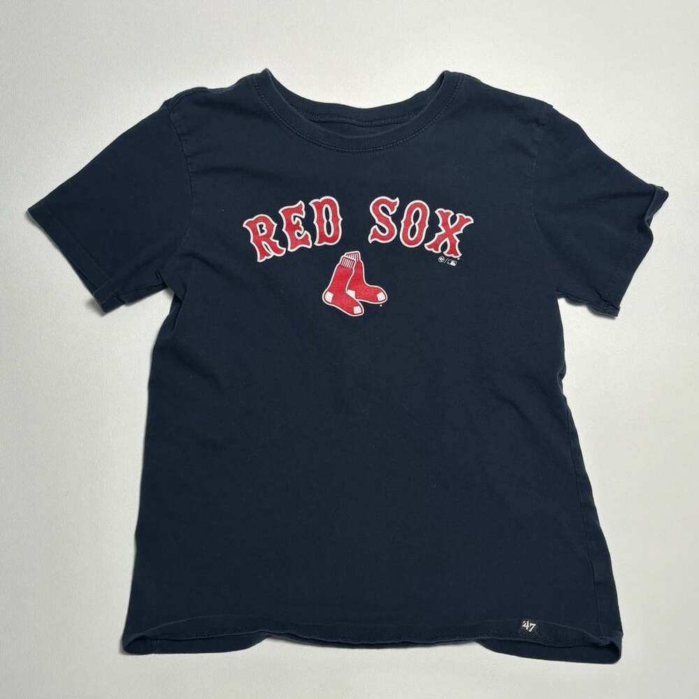 Men’s Size Large Boston Red Sox T-Shirt Black Cotton